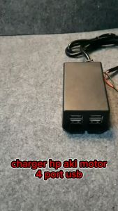 MLD-2021 Charger HP Aki Motor 4 Port USB Casan Aki Mobil 5V 3.1A Output USB Power