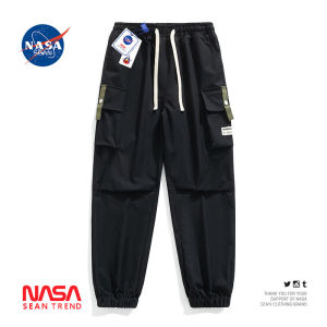 Wassup Panda American Trendy Workwear Pants Mens Loose Trousers with Multiple Pockets Cool Casual Sports Trousers