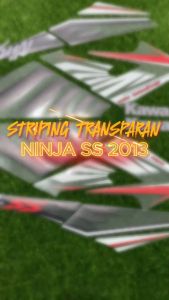 STRIPING MAXDECAL VARIASI NINJA SS TRANSPARAN - NEW DESIGN STRIPING VARIASI NINJA ZEBRA SS TRANSPARAN ST NJ 02 - BEST SELLER