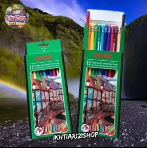 MURAH PENSIL 12 WARNA JOYKO BISA DIHAPUS