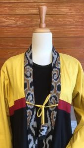 Minea Outer Tenun Kombinasi Katun Linen Aafi: Pakaian Luar Nyaman & Tahan Lama