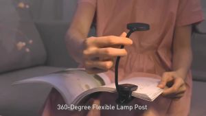 Đèn kẹp đọc sách mini Baseus Comfort Reading Mini Clip Lamp ( Dịu mắt chân kẹp 3 mức sáng pin sạc 350mAh 24h sử dụng)