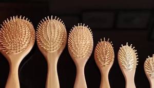 HNKMP | 【Wooden Hair Vent Brush Brushes Hair Care And Beauty SPA Massager Massage Comb】