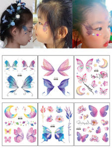 DISCO BEAR | Non-Toxic Washable Face Paint Stickers for Children
