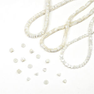 ลูกปัดรูปหัวใจสี่เหลี่ยมลายดอกไม้ ลูกปัดเปลือกหอยธรรมชาติ 5-15 ชิ้น สำหรับสร้อยข้อมือ สร้อยคอ เพื่อคอเครื่องประดับแบบทำมืออุปกรณ์