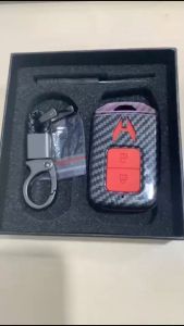 Case Carbon Smartkey Cover Key Kunci Honda HRV BRV 2 Tombol - 7100