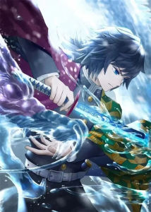 KAYOU | Paint By Numbers Anime Demon Slayer DIY Frameless HandPainted Wall Art Coloring Painting for Living Room Home Decoration