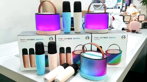 COD VIKEFON Speaker Bluetooth Full Bass Portable Karaoke with 2 Wireless Microphone - K52
