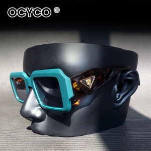 OCYCO Luxury Ins Leopard Square Sunglasses Men Vintage Punk Sun Glasses Women Oculos Feminino Lentes