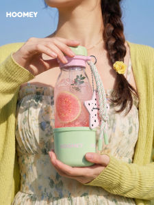 HOOMEY | High Borosilicate Glass Straw Cup Tea Water Separation Heat Resistant Aesthetic Female Use