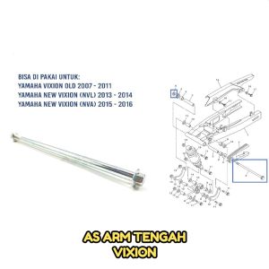 As Arm / Tengah Vixion - As Swing Arem Fork Forek Garpu Tengah Center Yamaha Vixion Lama Old Vixion New NVA NVL