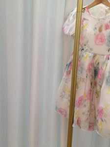 laFashion Girl White Princess Dress Tulle Puff Sleeve Wedding Party Kids Dresses for Girls Birthday Child Clothes Bridemaids Gown