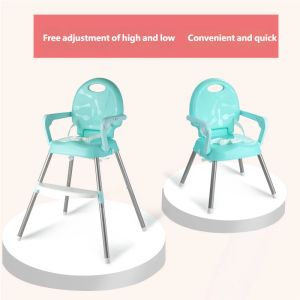 Orzbow Baby Toddler Adjustable Height High Chair and Removable Table Feeding Dining Seats Chairs Folding