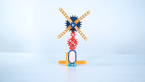DIY Coding Gear Blocks Set | Electric Motor Building Kit | STEM Learning Toy with Remote | Robot Science Engineering Play