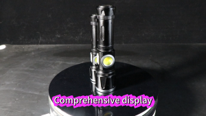 Asafee 3570B Super Bright Camping Flashlight COB LED White Red Yellow Light Telescopic Zoom Outdoor Hiking Torch Rechargeable Waterproof 1200LM Portable Work Safety Light