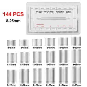 Watch Repair Tool Wide Selection Stainless Steel Watch Band Strap Spring Bars Link Pins Repair Tool Set 144PCS