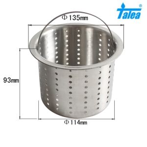 Talea New Stainless Steel Kitchen Sink Strainer Waste Plug Drain Stopper Filter Basket - intl