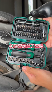 Bộ Tô Vít Xoay 40 Món TUOSEN: Vật Liệu Cao Cấp Bền Bỉ - Giải Pháp Hoàn Hảo Cho Mọi Thao Tác Sửa Chữa! 🔩🛠️