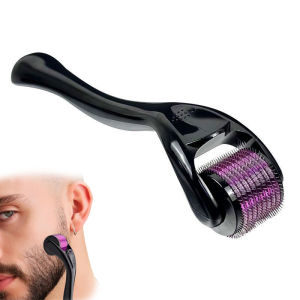 ไมโครนีดเดิลโรลเลอร์ เครื่องนวดกระตุ้นการเจริญเติบโตของหนวดเครา ผลิตภัณฑ์บำรุงผิวหน้าด้วยเข็มน้ำ เหมาะสำหรับใช้ในบ้าน ร้านเสริมสวย และสปา