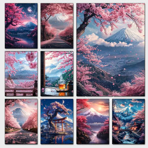 BILIBILI | 1000Pieces Jigsaw Puzzle Mount Fuji Cherry Blossoms Japanese Spring Landscape For Adults Family Fun Relaxing Brain Teaser Gift