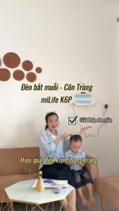 Đèn Bắt Muỗi Côn Trùng miLife K6P - Thu Hút Muỗi Bắt Côn Trùng Hiệu Quả -BH 12 Tháng- TL Tech World
