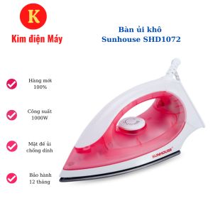 Bàn ủi khô Sunhouse SHD1072-bàn ủi chống dính chống cháy an toàn công suất 1100W tiết kiệm điện-bảo hành 12 tháng toàn quốc