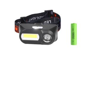 USB Rechargeable Strong Light COB LED Multi-Function Headlamp for Outdoor Night Fishing And Camping Head Mounted Flashlight