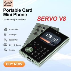 SERVO V8 2G Dual SIM Standby Mobile Phone 2.01Inch Screen Magic Voice Speed Dial Flashlight MP4 Small Back-up Cellphone FM Radio