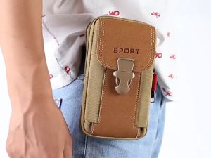 มือถือ เคสกระเป๋าใส่โทรศัพท์ คาดเอว - SPORT CASE สีอาร์ก สีแดง 🅰 ช่องสาม 🅰ส่งไปที่ไทย