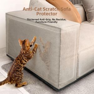 MONLEYTA | Weak Adhesive Cat Proof Wall Protection Film Self Adhesive Living Room Wall Decorative Paper PVC Material Transparent Sticker