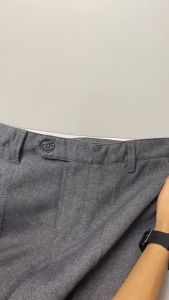 Gutermann Celana Bahan Formal Pria Slim fit Stretch Pants LIGHT GRAY Trouser