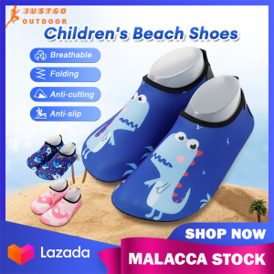 Kids Aqua Shoes 3-8 Years Old Boys Girls Beach Shoes Quick Dry Anti-Slip Swimming Snorkeling Water Sport Shoes Budak Kasut