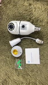 V380 PRO Q19 Plus Dual lens cctv camera connect cellphone 360 wireless camera CCTV Security Cameras led bulb smart cctv camera Full HD night vision human detection indoor baby monitoring camera two way audio and speaker cctv connect cellphone