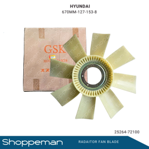 HYUNDAI RADIATOR FAN BLADE 670mm-127-153-8 8 BLADES FB-HY-006 25264-72100 25264-721102