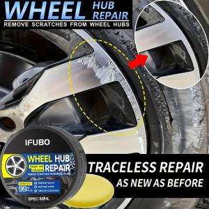Automobile wheel rim scratch reconditioning paste tire rim scratch paint repair paste - aluminum alloy wheel hub repair