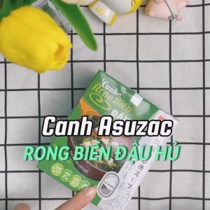 Canh Rong Biển Đậu Hũ Ăn Liền Asuzac Food Sấy Thăng Hoa Thực Phẩm Lành Mạnh Không Chất Bảo Quản Hộp 10gói x 4g