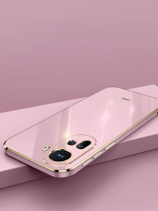 Oppo Reno11 5G Version Anti-Fall Silicone Phone Case Soft Plating Personalized Creative Simple New Model Protection Cover