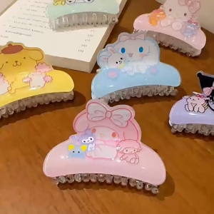 Jepit Rambut Korea Karakter Sanrio Hair Claw Hair Clip Kartun Lucu Aksesoris Hiasan Rambut