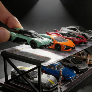 SHOUCANGJIA | Mô Hình Xe Hơi Mini Bằng Hợp Kim Chống Bụi 1:64