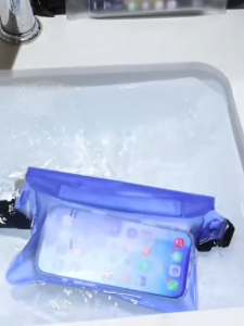 Waterproof Waist Bag Adjustable Swimming 3-Layer Diving Bag PVC Beach Bag Phone Shoulder Bag