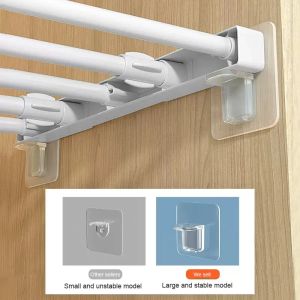 4/10/20Pcs Bracket Adhesive Hook Wardrobe Cabinet Partition Fixed Hook Household Kitchen Strong Bracket Hooks