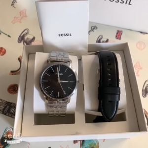 SET ĐỒNG HỒ NAM FOSSIL - THƯƠNG HIỆU MỸ- MÁY NHẬT TẶNG KÈM DÂY DA [CHÍNH HÃNG]