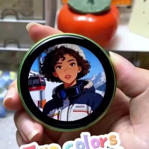 Audio Electronic Badge Anime Merchandise Digital Display Music Video Playback Colored Lights Dynamic Picture Touch Screen Badge