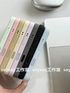 Full Cover Liquid Silicone Phone Case for  16Promax Touch Photograph Button Protective Shell Anti-Fall Simple Pure Color Durable