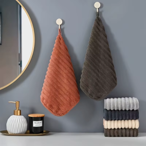 5-Piece Premium Soft Highly Absorbent Hand Towel Set - 11.8*11.8 inch Fast Drying Washcloths for Home Use & Daily Essentials