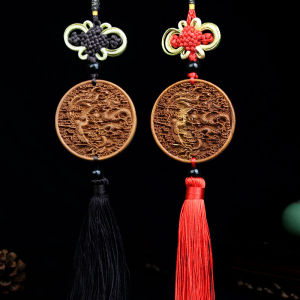 Đồ Trang Trí Bằng Gỗ Đào Rồng Phượng May Mắn Treo Trong Nhà Phòng Ngủ Nội Thất Xe Hơi Nghệ Thuật Thủ Công Nổi Hình Người