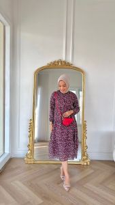 MIDI DRESS BAHAN SERUTY & VIRAL 2024