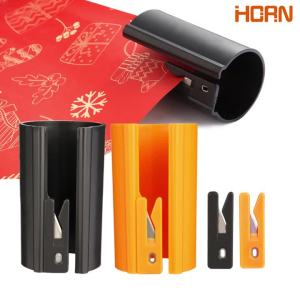 Máy Cắt Giấy Gói Quà Trượt HORN Dễ Dàng Trượt Bền Chất Liệu ABS Màu Cam/đen Dùng Cho Giáng Sinh & Sinh Nhật