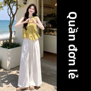 Karrar betsey | Bộ Đồ Hè Nữ Áo Gile và Quần Ống Rộng