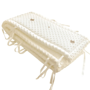 Baby Bed Bumper In The Crib Thick Soft Cot Protection Detachable Cradle Protector Children Room Decoration Allow Custom Size